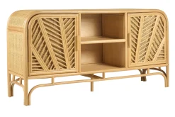 Buffet vintage en rotin 2 portes L150 cm GALON
