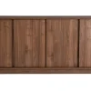 Buffet vintage finition bois foncé noyer 4 portes L180 cm COMO
