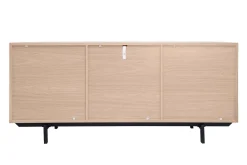 Buffet vintage finition bois chêne 2 portes 3 tiroirs L160 cm MANNY