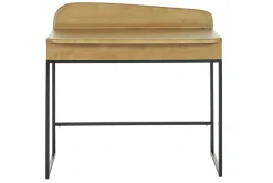 Bureau avec rangement en bois manguier massif L100 cm SHIVA