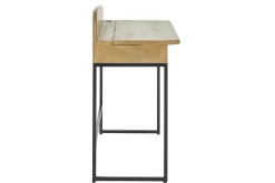 Bureau avec rangement en bois manguier massif L100 cm SHIVA