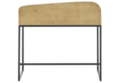 Bureau avec rangement en bois manguier massif L100 cm SHIVA