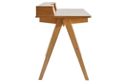 Bureau avec rangements bois clair L120 cm PULITO