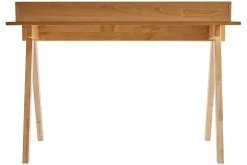 Bureau avec rangements bois clair L120 cm PULITO