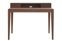 Bureau avec rangements bois foncé noyer L110 cm SEKRET