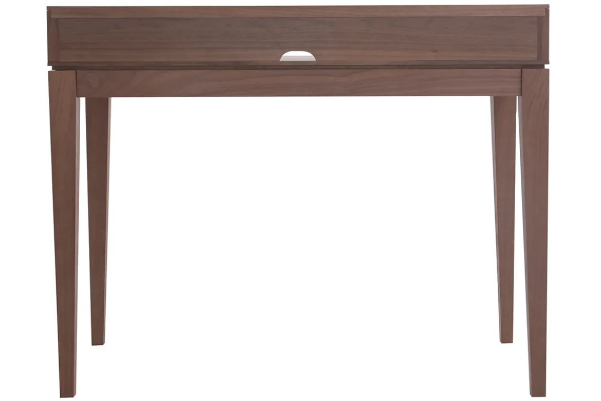 Bureau avec rangements bois foncé noyer L110 cm SEKRET