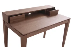 Bureau avec rangements bois foncé noyer L110 cm SEKRET