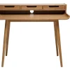 Bureau avec rangements scandinave bois clair L110 cm OPUS