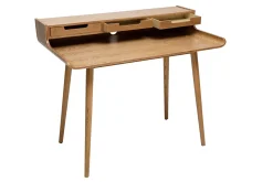 Bureau avec rangements scandinave bois clair L110 cm OPUS