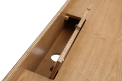 Bureau avec rangements 3 tiroirs scandinave bois clair L132 cm HALLEN
