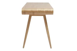 Bureau avec rangements 2 tiroirs scandinave bois clair L120 cm BJORG