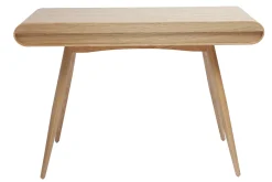 Bureau avec rangements 2 tiroirs scandinave bois clair L120 cm BJORG