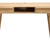 Bureau avec rangements 2 tiroirs ethnique bois manguier massif gravé L120 cm KAFFIR