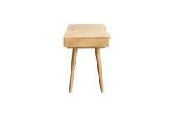 Bureau avec rangements 2 tiroirs ethnique bois manguier massif gravé L120 cm KAFFIR