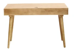 Bureau avec rangements 2 tiroirs ethnique bois manguier massif gravé L120 cm KAFFIR