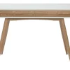 Bureau avec rangements 2 tiroirs scandinave bois clair et blanc L120 cm BJORG