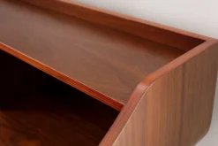 Bureau avec rangements vintage bois foncé L120 cm NORDECO