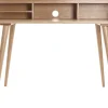 Bureau avec rangements vintage bois clair L120 cm NORDECO