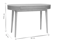 Bureau avec tiroir en bois clair L120 cm JUDITH