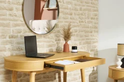 Bureau avec tiroir en bois clair L120 cm JUDITH