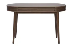 Bureau avec tiroir en bois foncé L120 cm JUDITH