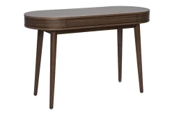 Bureau avec tiroir en bois foncé L120 cm JUDITH