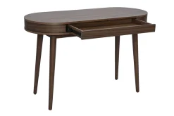 Bureau avec tiroir en bois foncé L120 cm JUDITH