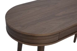 Bureau avec tiroir en bois foncé L120 cm JUDITH