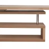 Bureau modulable design en bois clair chêne L140-214 cm MAX