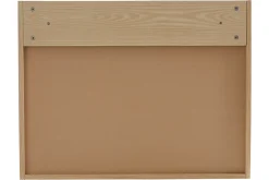Bureau mural avec rangements scandinave bois clair chêne L78 cm GABIN