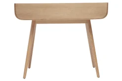 Bureau scandinave bois clair avec rangements 2 tiroirs L100 cm HALLEN