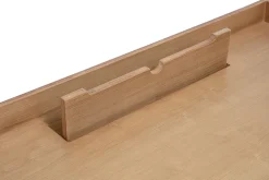 Bureau scandinave bois clair avec rangements 2 tiroirs L100 cm HALLEN
