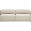 Canapé convertible 4 places avec coffre en tissu velours chenille beige SWELL