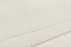 Canapé convertible 3 places en tissu effet velours beige avec matelas 12 cm ARMAND