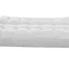 Canapé convertible scandinave 3 places en tissu gris clair et bois clair YUMI