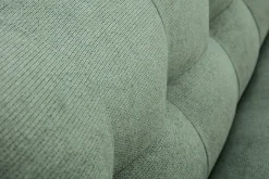 Canapé convertible scandinave 3 places en tissu chenille vert kaki et bois clair YUMI