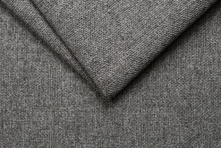 Canapé scandinave 3 places en tissu gris anthracite et bois clair CREEP