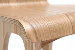 Chaise de bar scandinave bois naturel H65 cm BALTIK