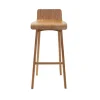 Chaise de bar scandinave en bois clair H75 cm BALTIK