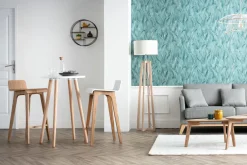 Chaise de bar scandinave en bois clair H75 cm BALTIK