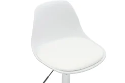 Chaise de bureau design enfant blanche STEEVY