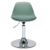 Chaise de bureau design enfant vert de gris STEEVY