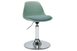 Chaise de bureau design enfant vert de gris STEEVY