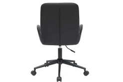 Chaise de bureau à roulettes noire ALBAN