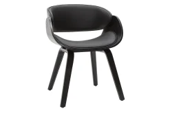 Chaise design noire BENT