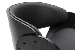 Chaise design noire BENT