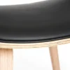 Chaise design noir et bois clair ARAMIS