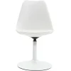 Chaise design pivotant blanc mat STEEVY V2
