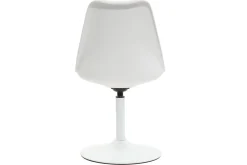 Chaise design pivotant blanc mat STEEVY V2