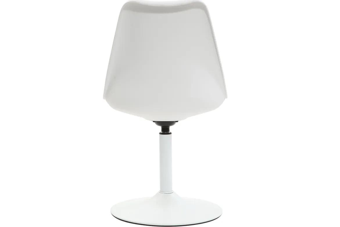 Chaise design pivotant blanc mat STEEVY V2
